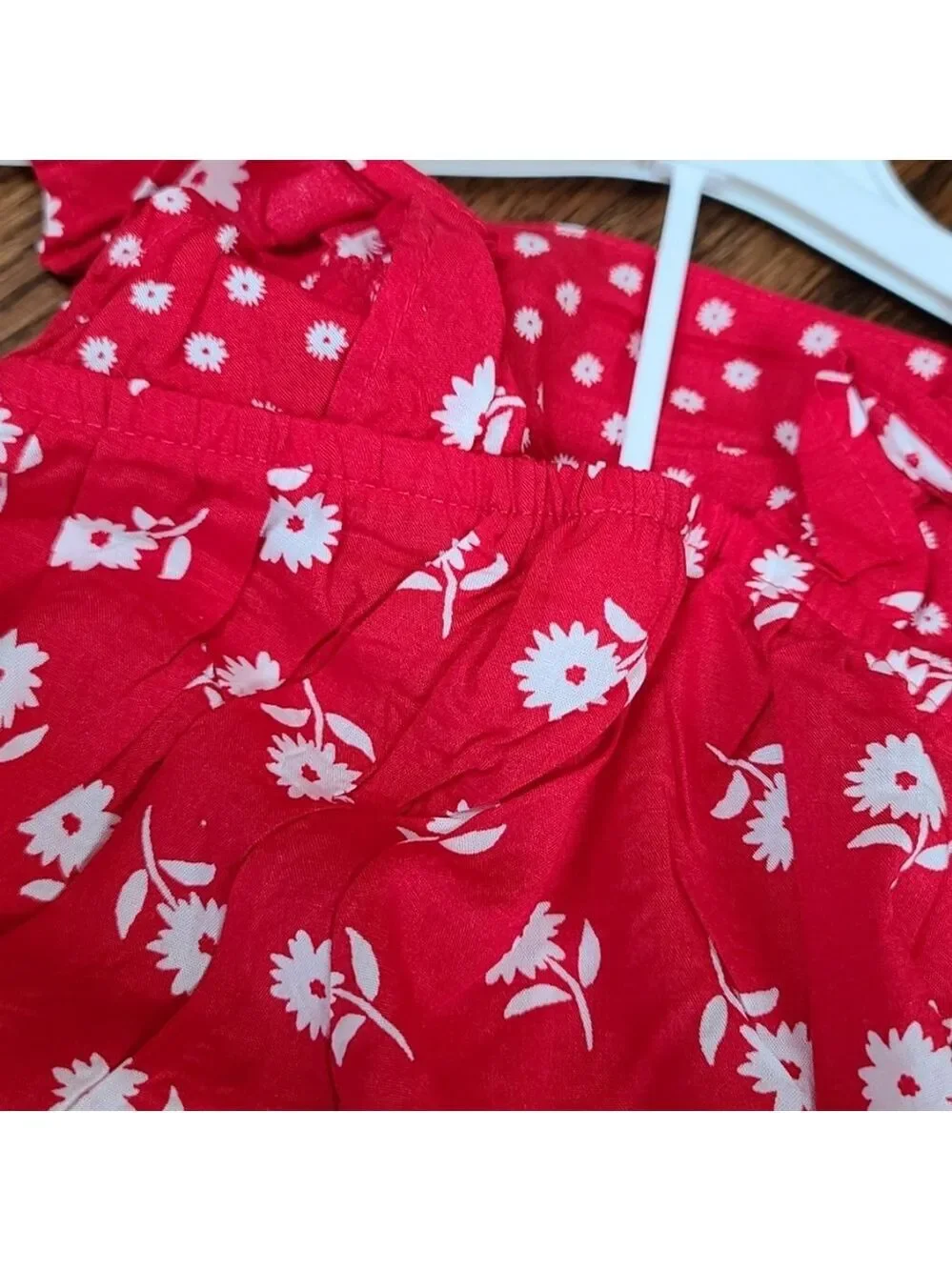 Carter's Girls 6mos Red Blue Shorts Outfit, NWT 2-Piece Set